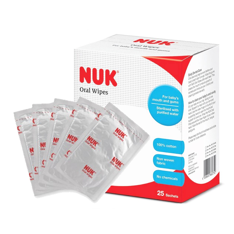 NUK Oral Wipes - 25 Sachet/ Box | Bundle Deals | Made In Japan